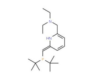 2-((Di-tert-butylphosphinomethyl)-6-diethylaminomethyl)pyridine (CAS 863971-66-8) - chemical structure image