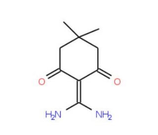 2-(diaminomethylene)-5,5-dimethylcyclohexane-1,3-dione - chemical structure image