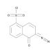 2-Diazo-1-oxo naphthalene-5-sulfonyl chloride (CAS 138863-74-8) - chemical structure image