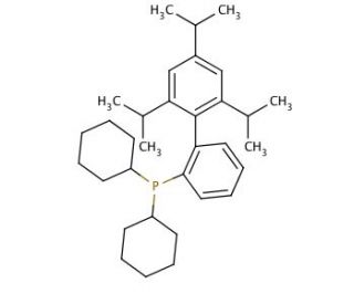 2-Dicyclohexylphosphino-2&prime;,4&prime;,6&prime;-triisopropylbiphenyl (CAS 564483-18-7) - chemical structure image