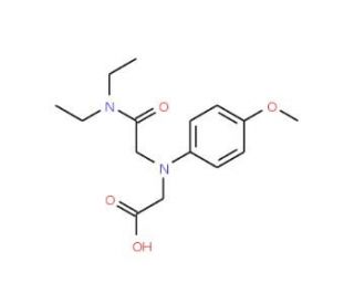 [[2-(Diethylamino)-2-oxoethyl](4-methoxyphenyl)-amino]acetic acid - chemical structure image