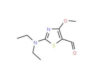 2-Diethylamino-4-methoxy-thiazole-5-carbaldehyde - chemical structure image