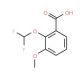 2-Difluoromethoxy-3-methoxy-benzoic acid - chemical structure image