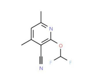 2-Difluoromethoxy-4,6-dimethyl-nicotinonitrile - chemical structure image