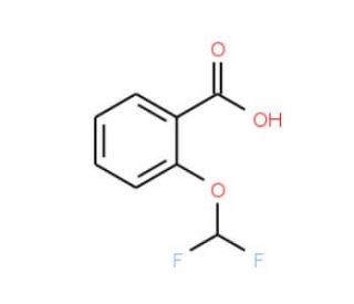 2-(Difluoromethoxy)benzoic acid (CAS 97914-59-5) - chemical structure image