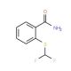 2-(Difluoromethylthio)benzamide - chemical structure image