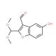 2-(Dimethoxymethyl)-5-hydroxy-1-benzofuran-3-carbaldehyde - chemical structure image