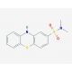 2-Dimethyl amino sulfonyl phenthiazine (CAS 1090-78-4) - chemical structure image