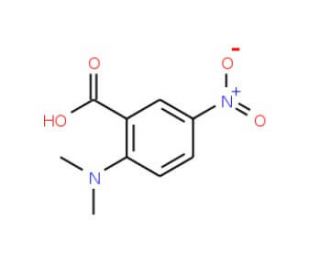 2-(dimethylamino)-5-nitrobenzoic acid (CAS 4405-28-1) - chemical structure image