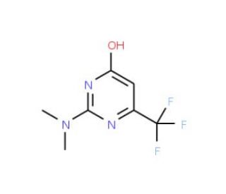 2-(Dimethylamino)-6-(trifluoromethyl)-4-pyrimidinol (CAS 55545-80-7) - chemical structure image