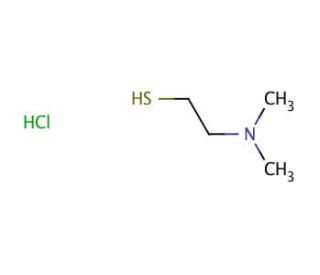 2-(Dimethylamino)ethanethiol hydrochloride (CAS 13242-44-9) - chemical structure image