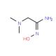 2-(dimethylamino)-N′-hydroxyethanimidamide (CAS 67015-08-1) - chemical structure image