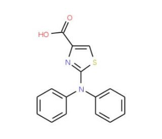 2-(Diphenylamino)-1,3-thiazole-4-carboxylic acid - chemical structure image