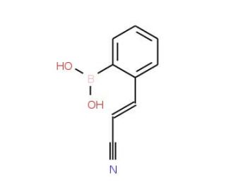 2-(E-Cyanovinyl)phenylboronic acid (CAS 850568-63-7) - chemical structure image