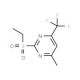 2-Ethanesulfonyl-4-methyl-6-trifluoromethyl-pyrimidine - chemical structure image