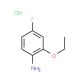 2-Ethoxy-4-fluoroaniline, HCl (CAS 850568-36-4) - chemical structure image