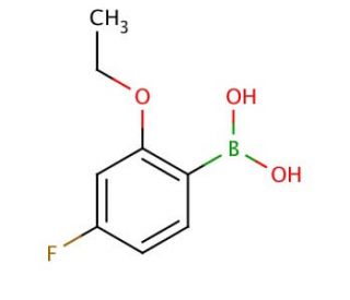 2-Ethoxy-4-fluorophenylboronic acid (CAS 480438-58-2) - chemical structure image