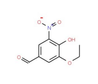2-Ethoxy-4-formyl-6-nitrophenol (CAS 178686-24-3) - chemical structure image