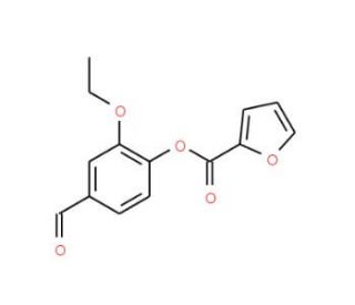 2-Ethoxy-4-formylphenyl 2-furoate - chemical structure image