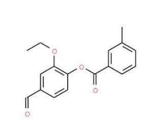 2-Ethoxy-4-formylphenyl 3-methylbenzoate - chemical structure image