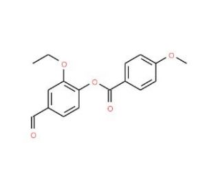 2-Ethoxy-4-formylphenyl 4-methoxybenzoate - chemical structure image