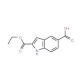 2-(ethoxycarbonyl)-1H-indole-5-carboxylic acid (CAS 138731-14-3) - chemical structure image