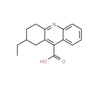 2-ethyl-1,2,3,4-tetrahydroacridine-9-carboxylic acid - chemical structure image