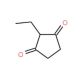 2-Ethyl-1,3-cyclopentanedione (CAS 823-36-9) - chemical structure image