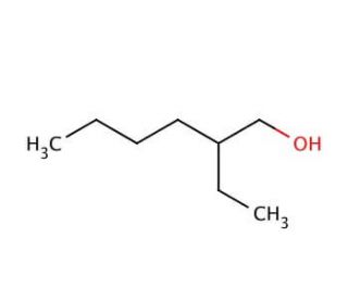 2-Ethyl-1-hexanol (CAS 104-76-7) - chemical structure image