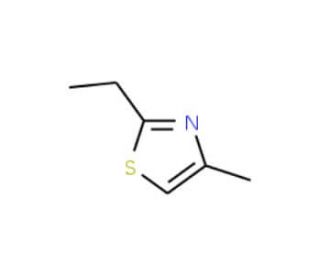 2-Ethyl-4-methylthiazole (CAS 15679-12-6) - chemical structure image