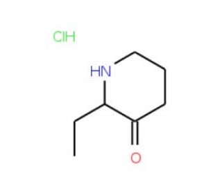 2-Ethyl-piperidin-3-one hydrochloride - chemical structure image