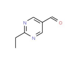 2-Ethyl-pyrimidine-5-carbaldehyde (CAS 205518-89-4) - chemical structure image