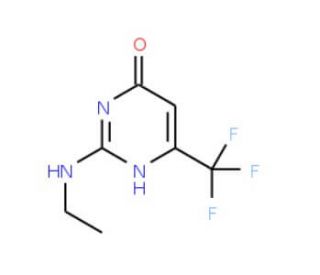 2-(Ethylamino)-6-(trifluoromethyl)-4-pyrimidinol - chemical structure image