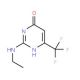 2-(Ethylamino)-6-(trifluoromethyl)-4-pyrimidinol - chemical structure image