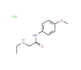 2-(ethylamino)-N-(4-methoxyphenyl)acetamide hydrochloride - chemical structure image