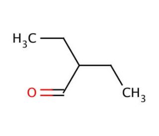 2-Ethylbutyraldehyde (CAS 97-96-1) - chemical structure image