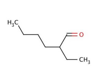 2-Ethylhexanal (CAS 123-05-7) - chemical structure image