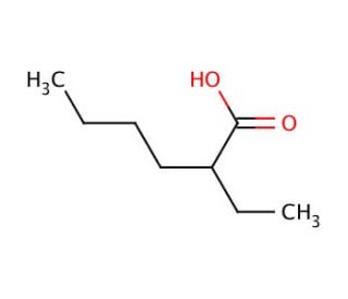 2-Ethylhexanoic acid (CAS 149-57-5) - chemical structure image