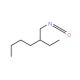 2-Ethylhexyl isocyanate (CAS 20392-34-1) - chemical structure image