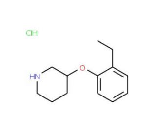 2-Ethylphenyl 3-piperidinyl ether hydrochloride - chemical structure image