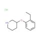 2-Ethylphenyl 3-piperidinyl ether hydrochloride - chemical structure image