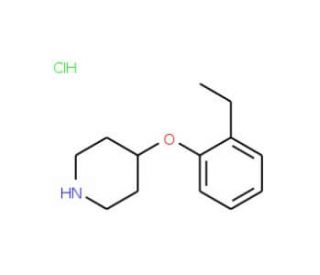 2-Ethylphenyl 4-piperidinyl ether hydrochloride - chemical structure image
