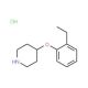 2-Ethylphenyl 4-piperidinyl ether hydrochloride - chemical structure image