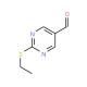 2-Ethylsulfanyl-pyrimidine-5-carbaldehyde (CAS 876890-28-7) - chemical structure image