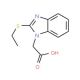 [2-(Ethylthio)-1H-benzimidazol-1-yl]acetic acid - chemical structure image