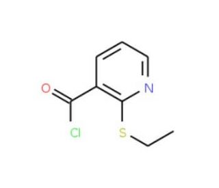 2-(Ethylthio)pyridine-3-carbonyl chloride (CAS 123116-01-8) - chemical structure image