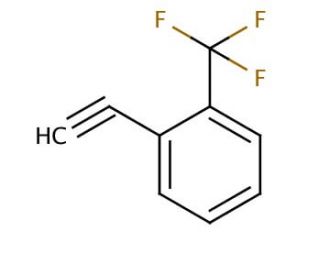 2-Ethynyl-&alpha;,&alpha;,&alpha;-trifluorotoluene (CAS 704-41-6) - chemical structure image