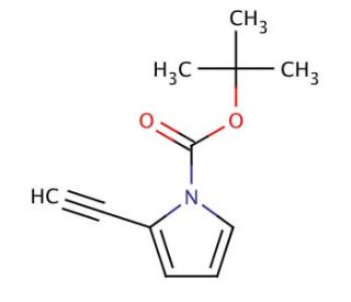 2-Ethynylpyrrole-1-carboxylic Acid, t-Butyl Ester (CAS 467435-75-2) - chemical structure image