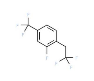 2-Fluoro-1-(2,2,2-trifluoroethyl)-4-(trifluoromethyl)benzene - chemical structure image
