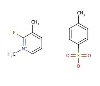 2-Fluoro-1,3-dimethylpyridinium p-toluenesulfonate (CAS 59387-91-6) - chemical structure image